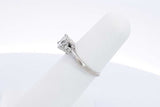 0.74ctw Princess Cut Diamond Ring In 10k White Gold 1.9 Grams Size 5 Eb1124pxzdu