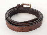 Bally Switzerland Genuine Ostrich Leather Belt Size 95-38 Sd0226rzde