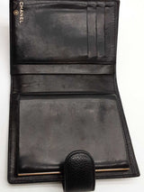 Chanel Black Caviar Leather Wallet Eb0426ooxde