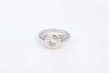 Approx. 1.7ctw Diamond Ring In 14k Yellow & White Gold 4.5g Size 7 Eb1224llxzsa