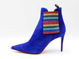 Christian Louboutin So Kate 100 Ankle Booty In Royal Blue Suede Size 8 Fw0826lxzdu