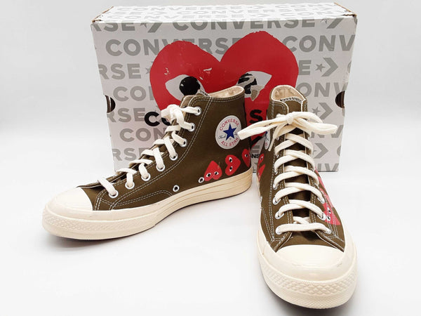 Converse X Comme Des Garcons Chuck Multi Hearts Green Shoes Us 9 M Do0825wrde