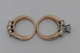 1.76cttw Diamond Wedding Set 14k Yellow Gold 12.6 Grams Size 5.25 Eb1026owrxsa