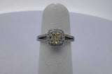 0.5cttw Diamond Ring In 14k White Gold 3 Grams Size 4 Eb0926crxsa