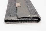 Jimmy Choo Metallic Silver Glitter Reese Clutch Eb0726crde