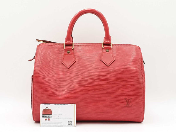 Louis Vuitton Speedy 30 Bag In Red Epi Leather Fw0825ixzdu