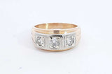 Approx. 0.3ctw Diamond Ring In 14k Yellow Gold 6.8 Grams Size 11 Eb0924orxdu