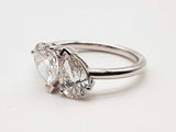 1.62 Cttw Lab Grown Diamonds 14k White Gold 2.77g Ring Size 7 Do0726crxde