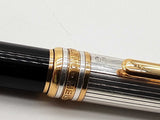 Montblanc Meisterstuck Solitaire Doue 0.925 Silver Ball Point Pen Do0926wrxde