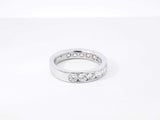 1.95 Cttw Diamond & 14k White Gold Wedding Band 4.9 Grams Size 6.75 Fw0926orxdu