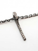 16.25 Cttw Melee Diamond & Silver Fringe Necklace 52.4 Grams 18 Inch Fw1224erxdu