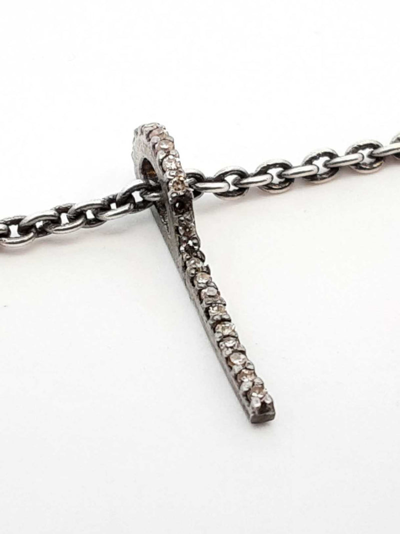 16.25 Cttw Melee Diamond & Silver Fringe Necklace 52.4 Grams 18 Inch Fw1224erxdu