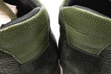 Burberry Olive Green Leather & Mesh Sneakers Size 41 Eb0526crsa