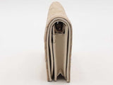 Gucci Gg Marmont Quilted Canvas Jacquard Leather Wallet Beige Aa0426lzxsa