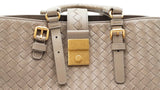 Bottega Veneta Small Roma Shoulder Bag In Taupe Intrecciato Leather Fw1225irxdu