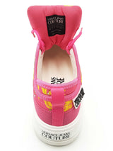 Versace Jeans Couture Fondo Ravewing Sneakers In Fuchsia Barocco Canvas Size 7 Fw0726crdu
