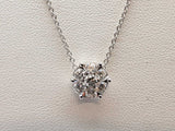 0.40 Cttw Diamonds 14k White Gold 2.9g Pendant Chain 18 In Do0525lixde