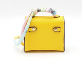 Mini Plaything Bag Charm In Yellow Fw0825cdu