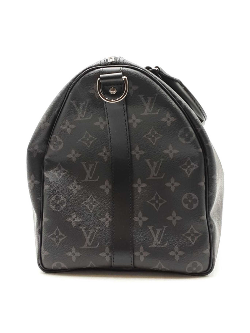 Louis Vuitton Keepall Bandoulière 45 Monogram Eclipse Coated Canvas Fw0725lzxzdu
