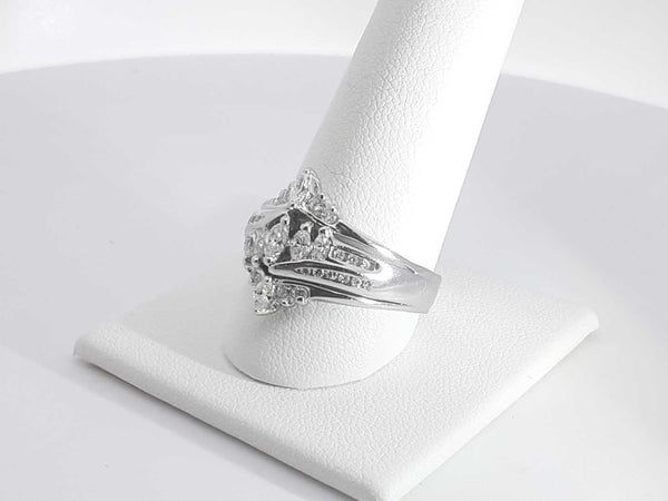 .84ctw Diamonds 14k White Gold 6.2 Grams Ring Size 10 Sd0725worsa