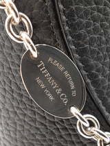 Tiffany & Co. Return To Tiffany Black Grained Leather Mini Tote Bag Fw1125rxzdu