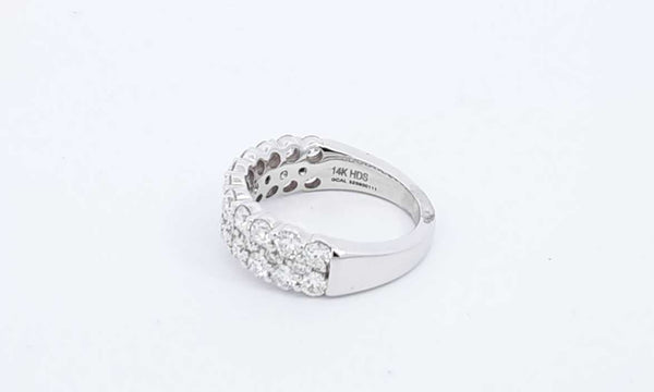 14k White Gold 2.0ctw Lab Grown Diamond Ring Size 7.25, 7 Grams Eb0623cssdu