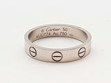 Cartier Love Band 18k White Gold 3.3g Ring C Size 50 Do0525ixzde