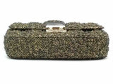 Christian Dior Miss Dior Tweed Gold Crossbody Aa1026pzxsa