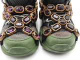 Gucci Flashtrek Sneakers With Removable Purple Crystal Embellishments Eb0526crsa