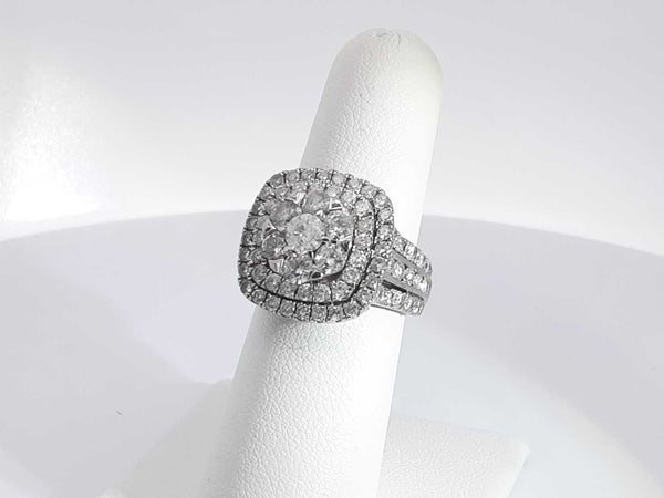 2.81ctw Diamonds 14k White Gold 9.7 Grams Ring Size 6.5 Sd0525lzizsa