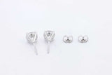 Approx. 2.44ctw Lab Grown Diamond Stud Earrings 14k White Gold 2.2g Eb1224pxzsa