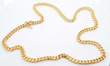 Sterling Silver Gold Plated Cuban Link Chain 58.7g 22 Inch Ebllrdu 144030007295