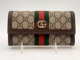 Gucci Ophidia Continental Brown Wallet Aa0625orzsa