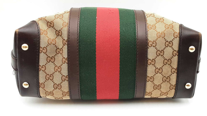 Gucci Monogram Vintage Canvas Web Hobo Bag Sd0625rpzdu