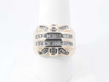 0.58 Cttw Diamond Baguette & 14k Yellow Gold Ring 11.7 Grams Size 8 Fw0826ezxdu