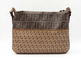 Fendi Messenger Bag In Two-tone Zucca & Zucchino Coated Canvas Fw0926lordu