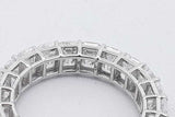 6.3cttw Lab Grown Diamond Eternity Band 14k White Gold 3.2g Size 6.5 Eb826lixzsa