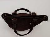 Gucci Gg Suede Charmy Tote Handbag Brown Aa0826lrzsa