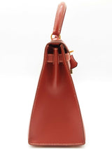 Hermes Kelly 28 Brique Red Box Calf Gold Hardware Handbag Do1225lorxzde
