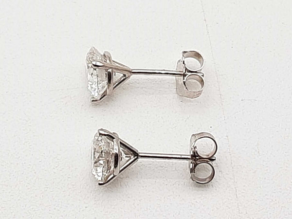 2.00 Cttw Lab Grown Diamonds 14k White Gold 1.1g Stud Earrings Do0723srxde