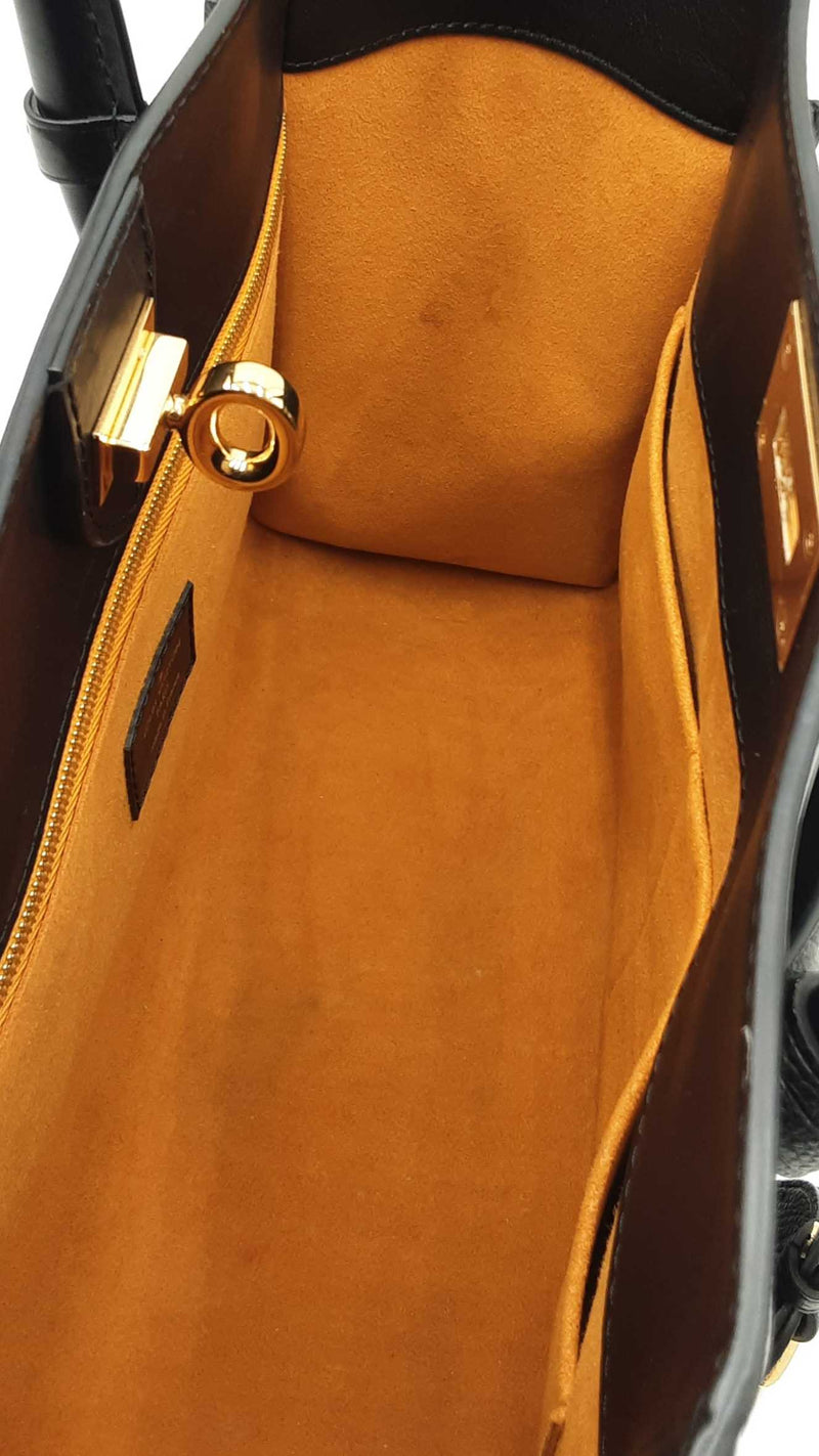 Louis Vuitton On My Side Mm Black Leather Tote Bag Fw0525lczxdu