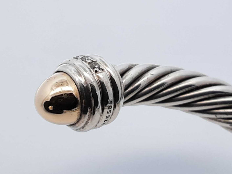 David Yurman Classic Cable Bracelet In Sterling 44.5 Grams 7 Inch Fw1025rxzdu