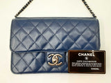 Chanel Crossing Times Mini Flap Bag In Navy Blue Quilted Lambskin Fw0125lcxzdu
