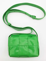 Bottega Veneta Candy Cassette Green Leather Crossbody Bag Do0425pxzde