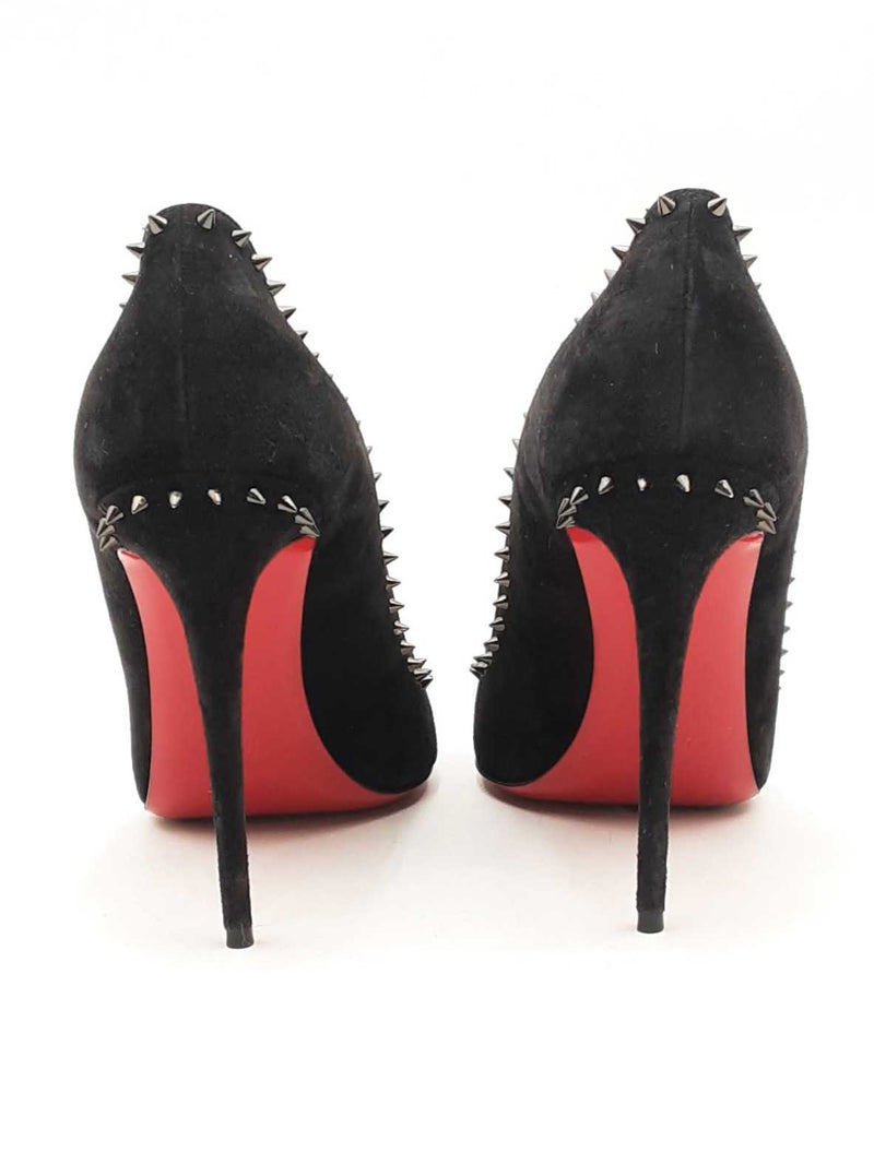 Christian Louboutin Veau Velours Spiked Anjalina Heels Size 41.5 Eb0125exsa