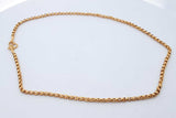 22k Yellow Gold Rolo Link Chain Necklace 7.7 Grams 14 Inch Eb0826srxde