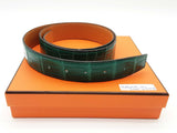 Hermes 32mm Vert Malachite Green Crocodile Belt Do0126oxzxde