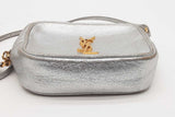 Yves Saint Laurent Metallic Silver Leather Camera Crossbody Bag Eb0826psxde