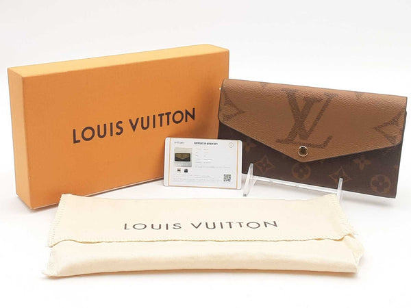 Louis Vuitton Reversed Monogram Sarah Wallet Brown Aa1025wrxsa