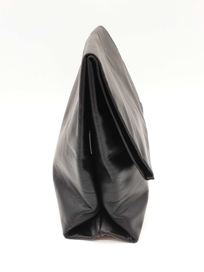 The Row Glove Black Nubuck Leather Clutch Sd0925lcrde